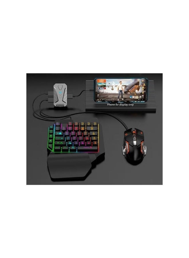 أكاليكس مجموعة ماوس ولوحة مفاتيح احترافية للألعاب MIX Lite + محول للهواتف المحمولة وإمكانية تخصيص إعدادات المفاتيح - Image 2